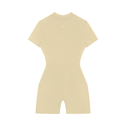 FORME IV - Women's Quarter-Zip Short Sleeve Romper