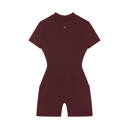 FORME IV - Women's Quarter-Zip Short Sleeve Romper