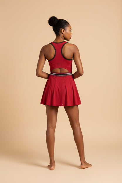 FORME IV - Women's Color Block A-Line Sleeveless Tennis Dress