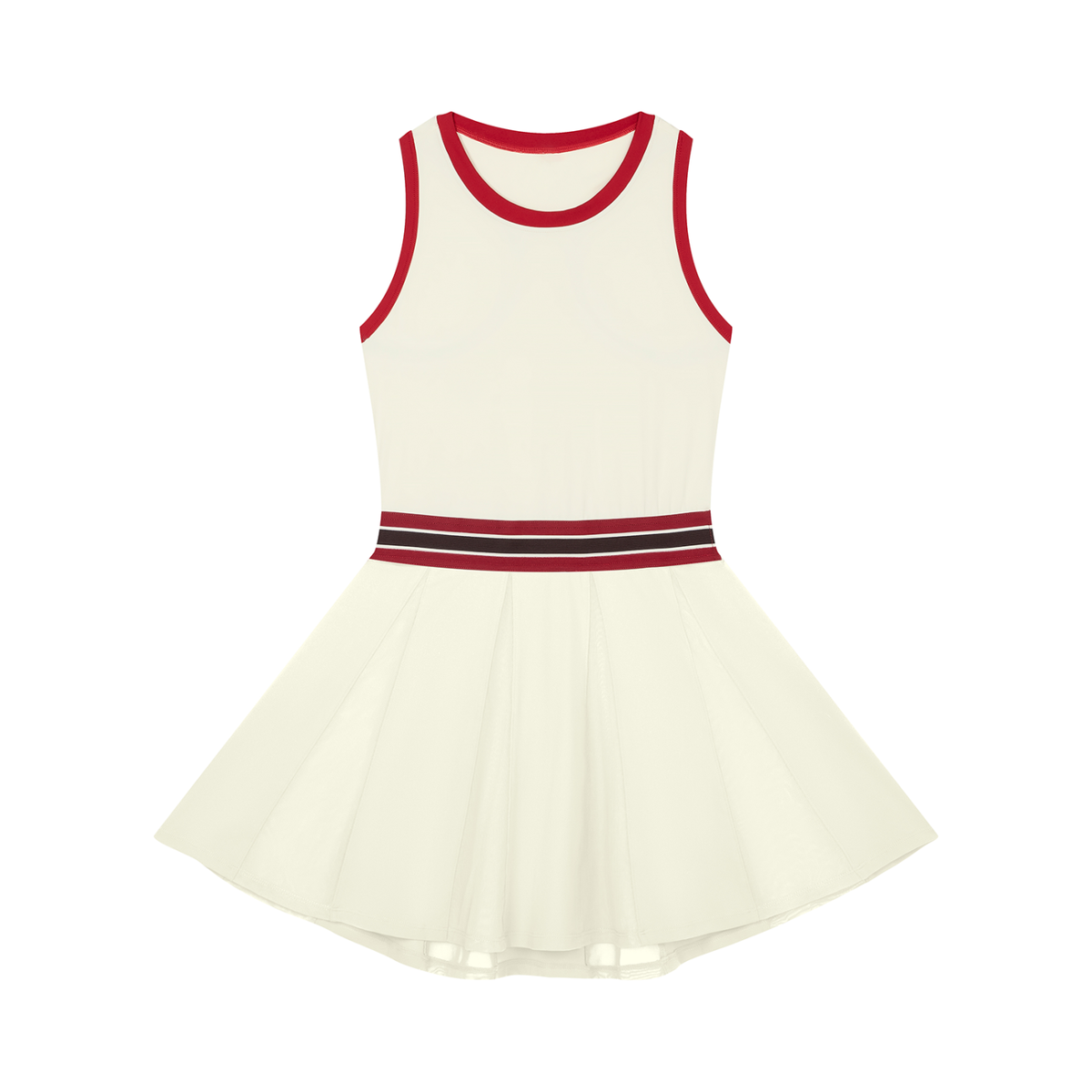 FORME IV - Women's Color Block A-Line Sleeveless Tennis Dress
