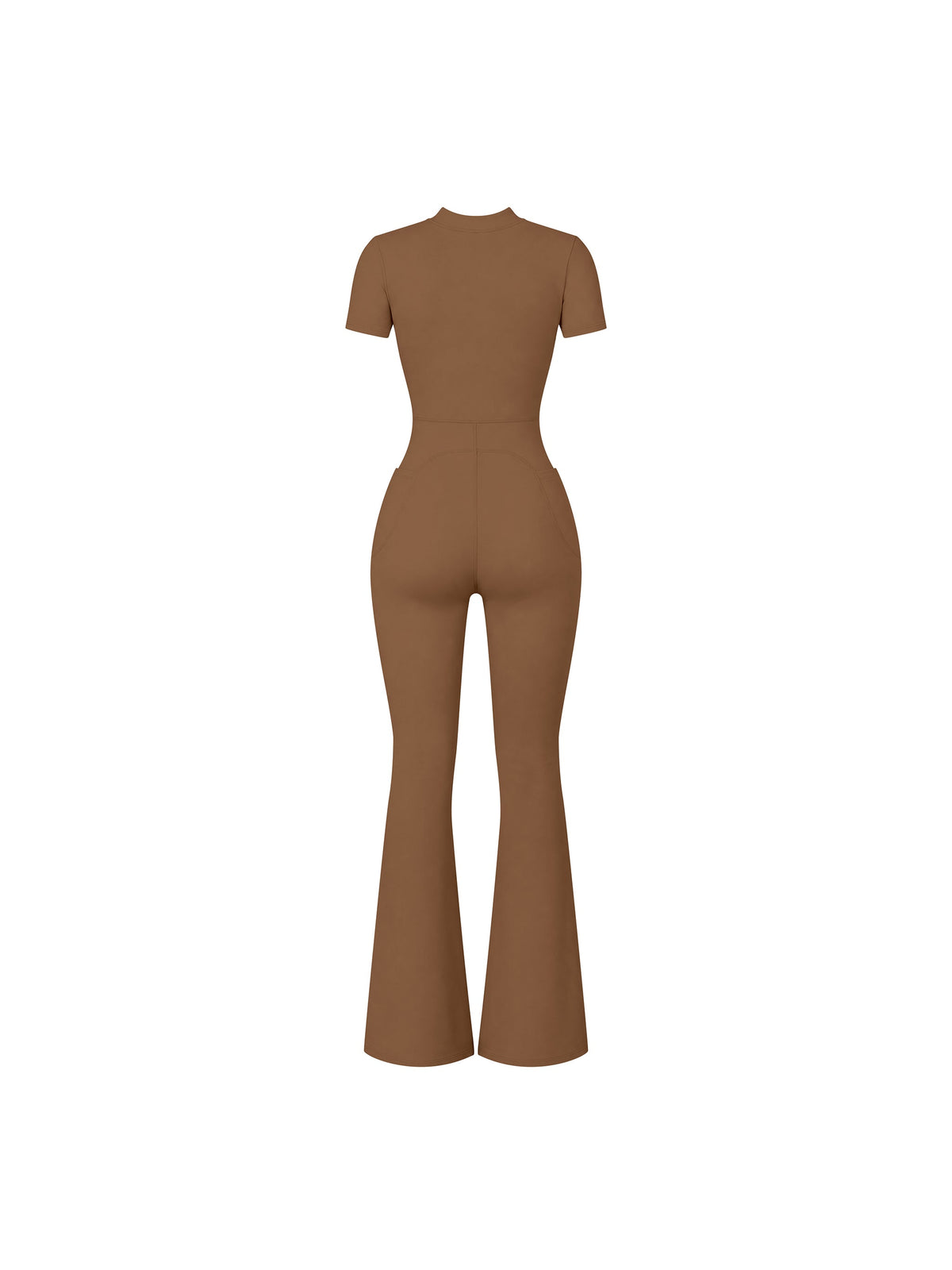 FORME IV - Women’s Tight Flared Leg Quarter-Zip Jumpsuit