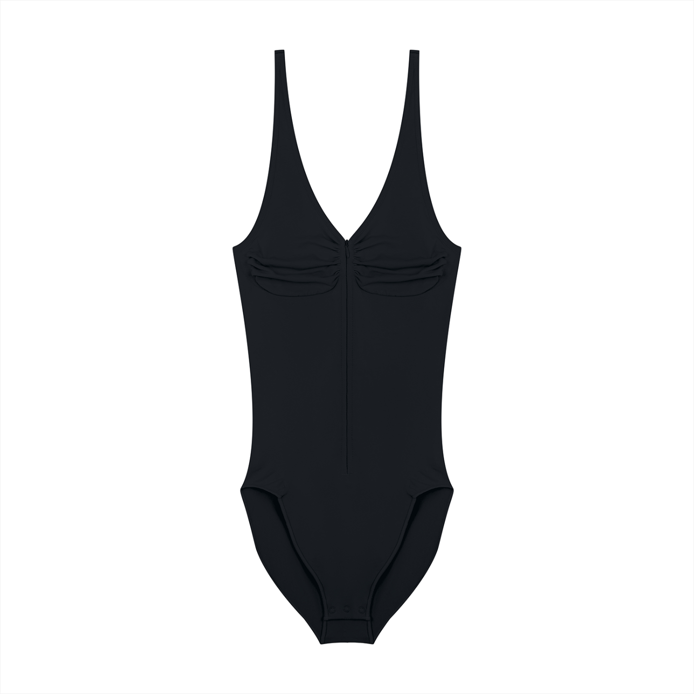 FORME IV - Women’s Full-Zip Ruched Bodysuit