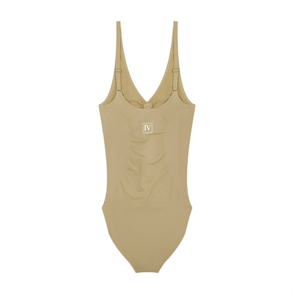 FORME IV - Women’s Full-Zip Ruched Bodysuit
