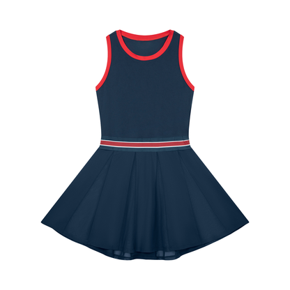 FORME IV - Women's Color Block A-Line Sleeveless Tennis Dress