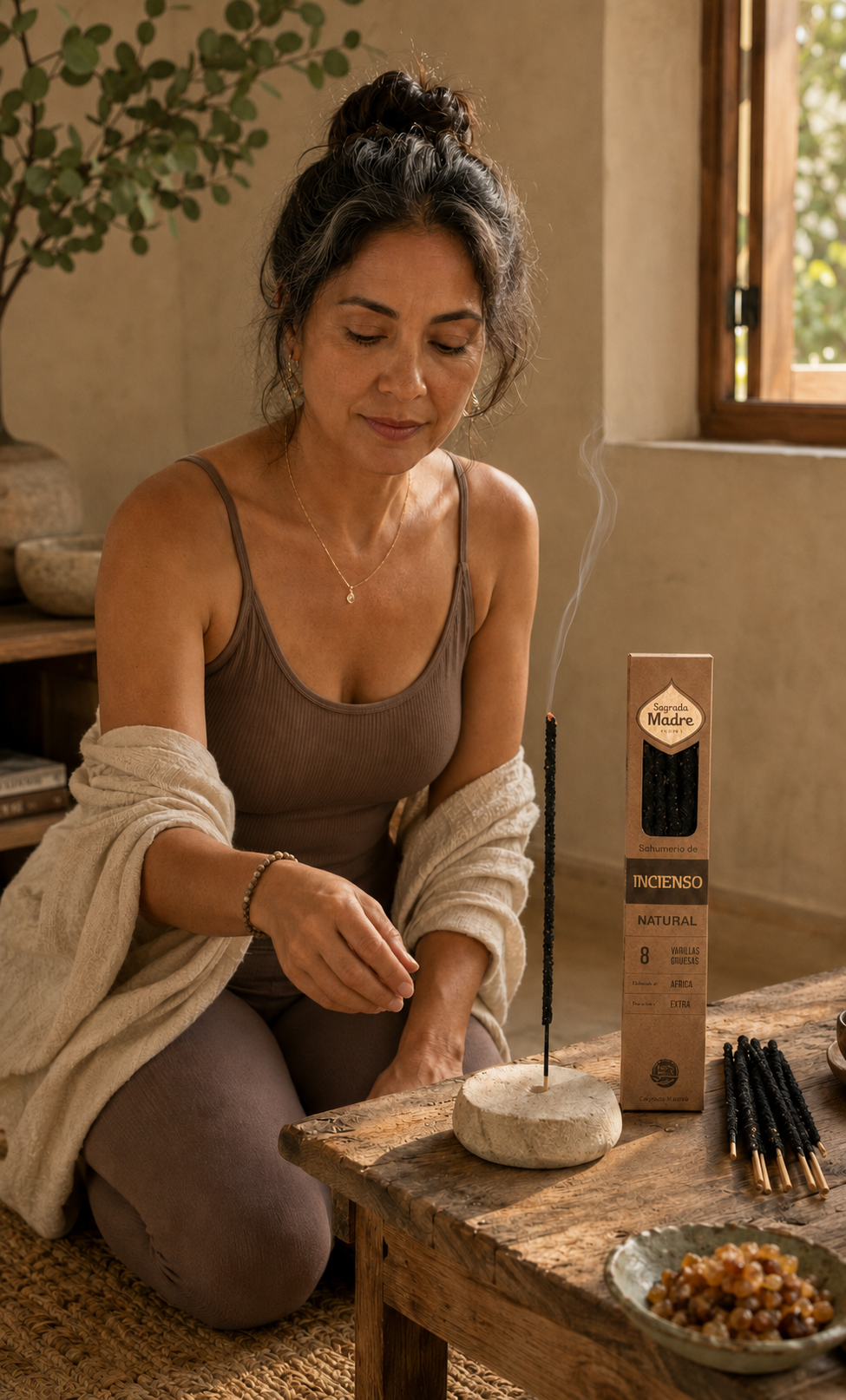 Mind Right resin incense in Incienso (Frankincense), lifestyle view