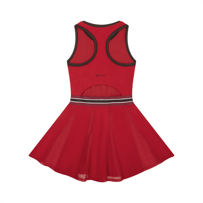 FORME IV - Women's Color Block A-Line Sleeveless Tennis Dress