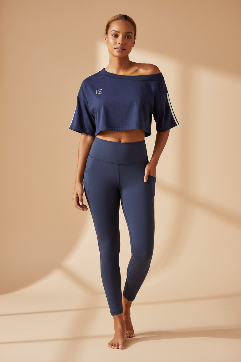 FORME IV – Off-the-Shoulder Crop T-Shirt