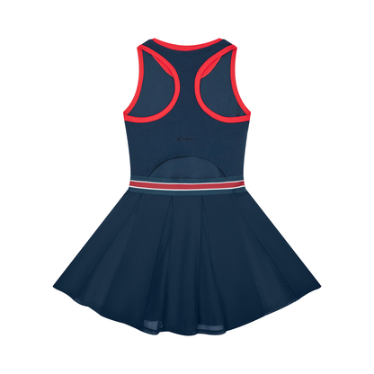 FORME IV - Women's Color Block A-Line Sleeveless Tennis Dress