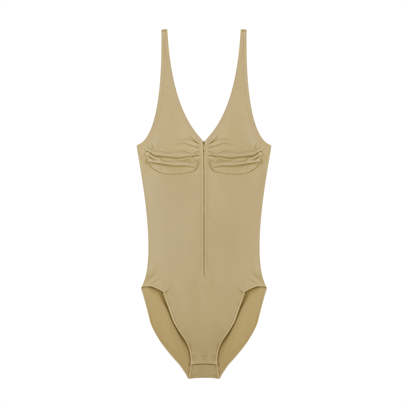 FORME IV - Women’s Full-Zip Ruched Bodysuit