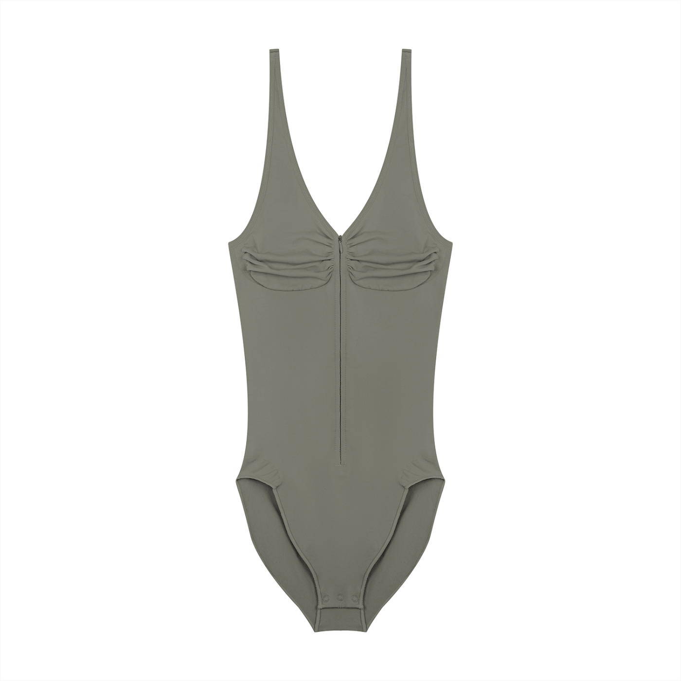 FORME IV - Women’s Full-Zip Ruched Bodysuit