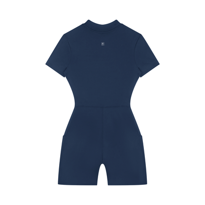FORME IV - Women's Quarter-Zip Short Sleeve Romper