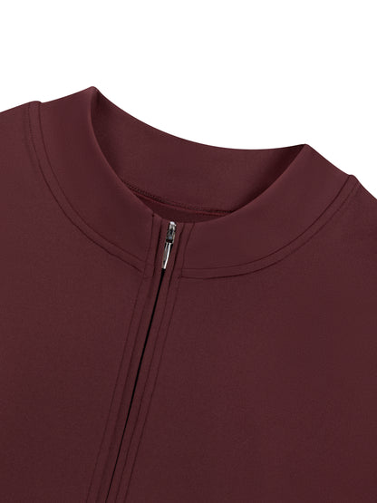 FORME IV - Women's Quarter-Zip Short Sleeve Romper